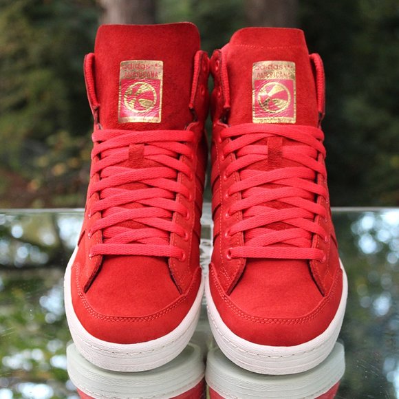 Adidas Americana Hi 88 Red Suede Men’s Size 9.5 main image 4